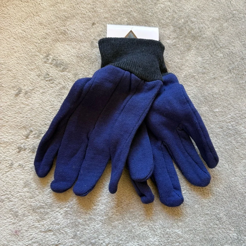 NWT Boys Blue Cotton Jersey Knit Lightweight Gloves